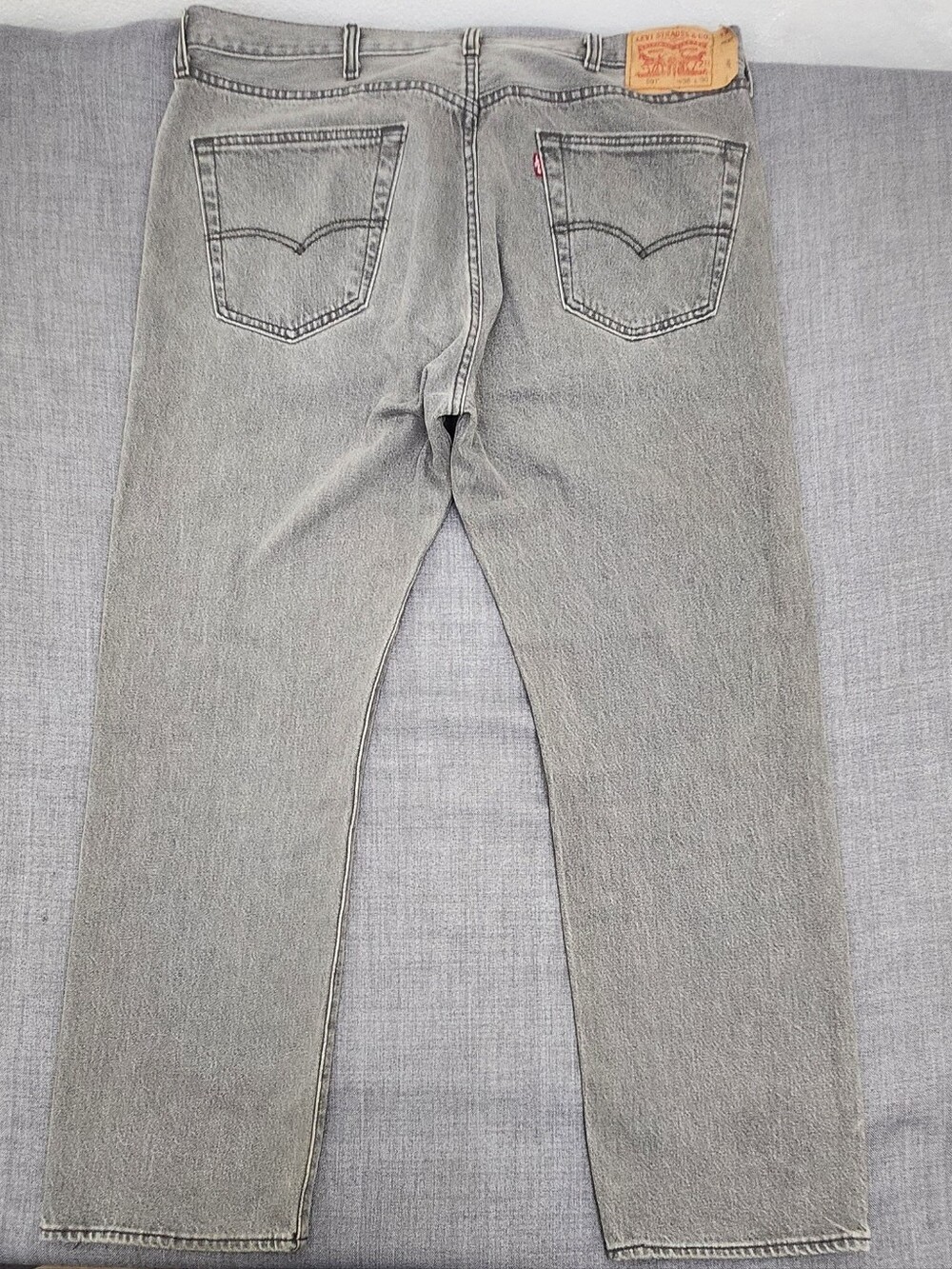 Levi's 501 Button Fly Grey Denim Jeans. 38 × 30 - Picture 4 of 11